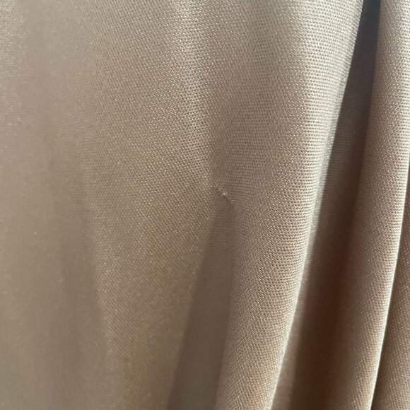 Camel Drape Lingerie Set Ribbed Neckline Oversized Relaxed Modern Chic Luxurious - Picture 9 of 16